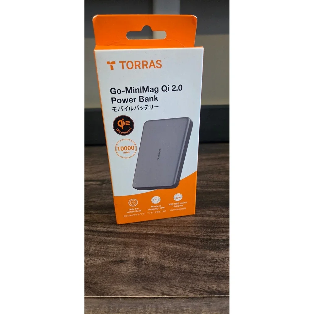 TORRAS Power Bank Unisex OS Grey New Go-MiniMag Qi 2.0 10000mAh 30W PB10